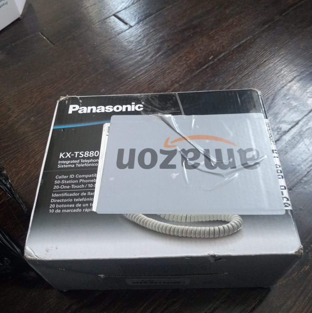 Panasonic KX-TS880B Integrated Corded Telephone, Black